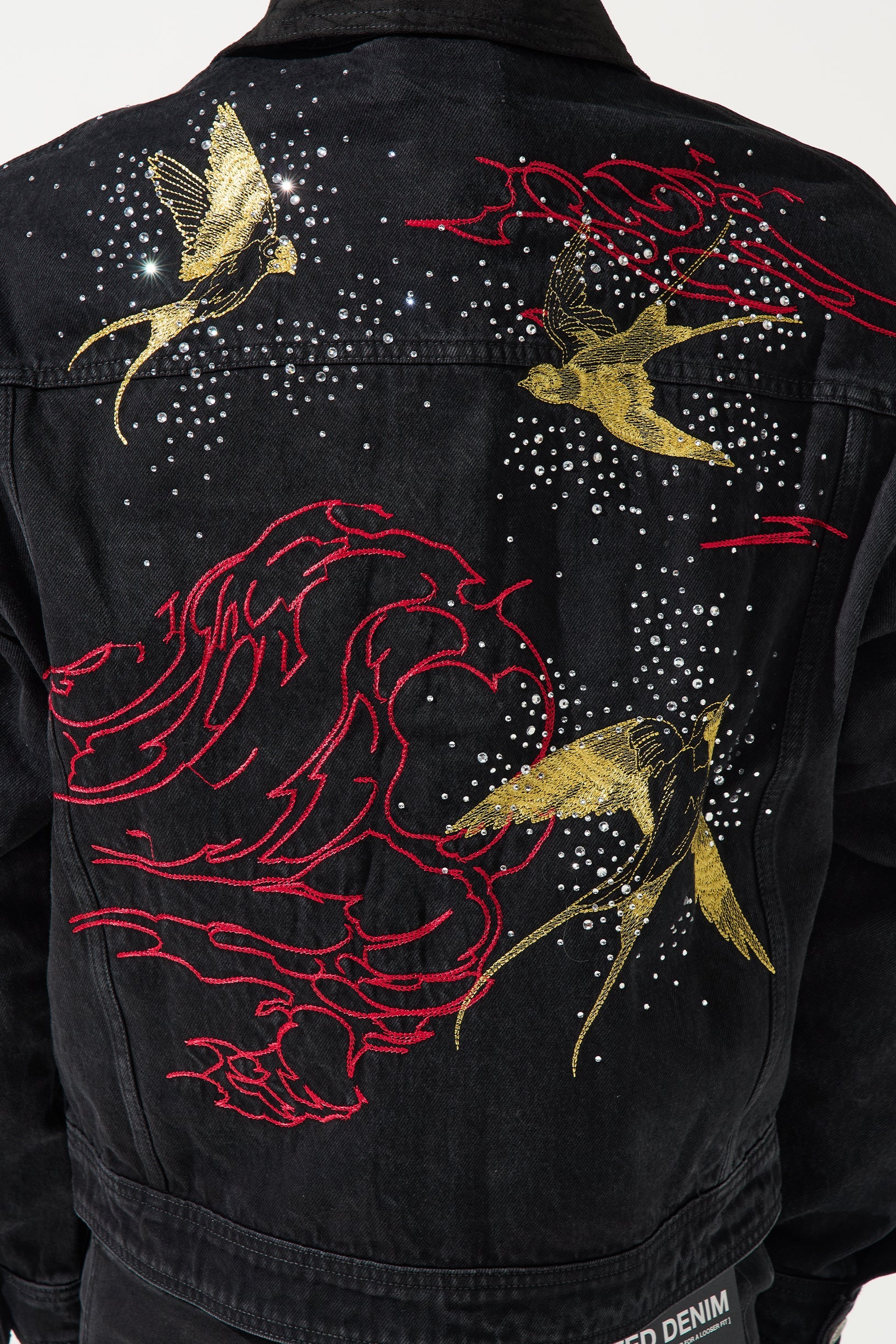 CHORUS OF WINGS Denim Jacket - Image 3