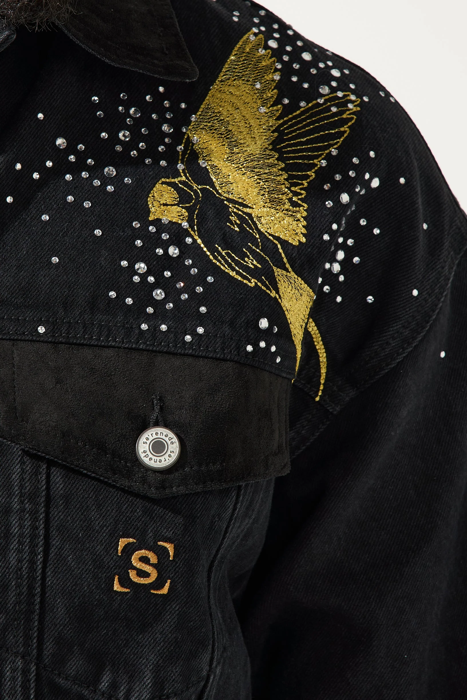 CHORUS OF WINGS Denim Jacket - Image 5