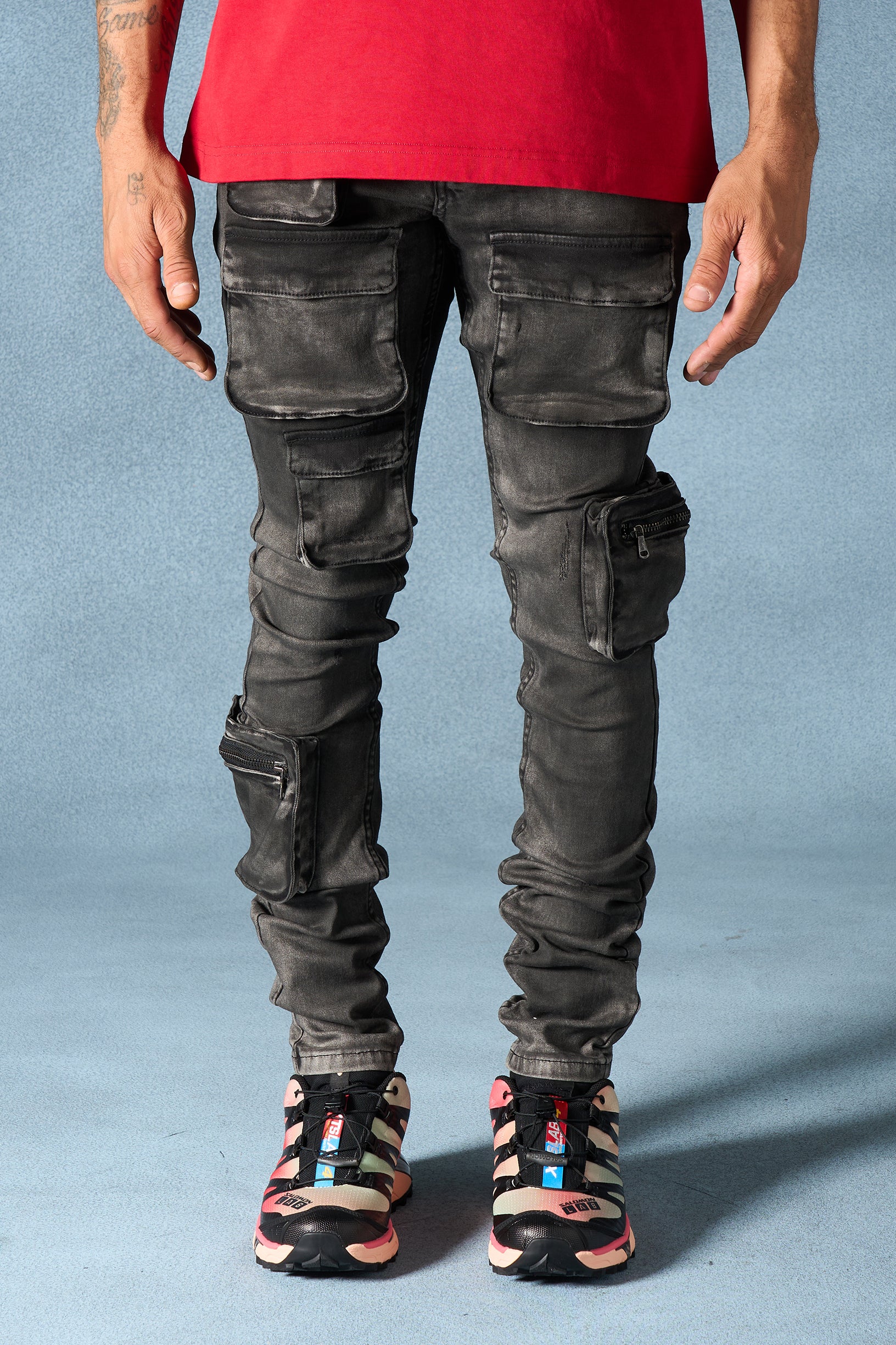 "CURRENT" Cargo Jeans - Image 5