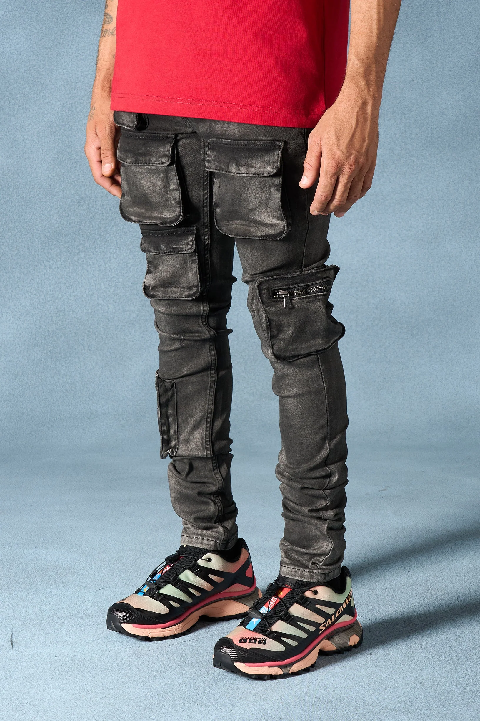"CURRENT" Cargo Jeans - Image 6