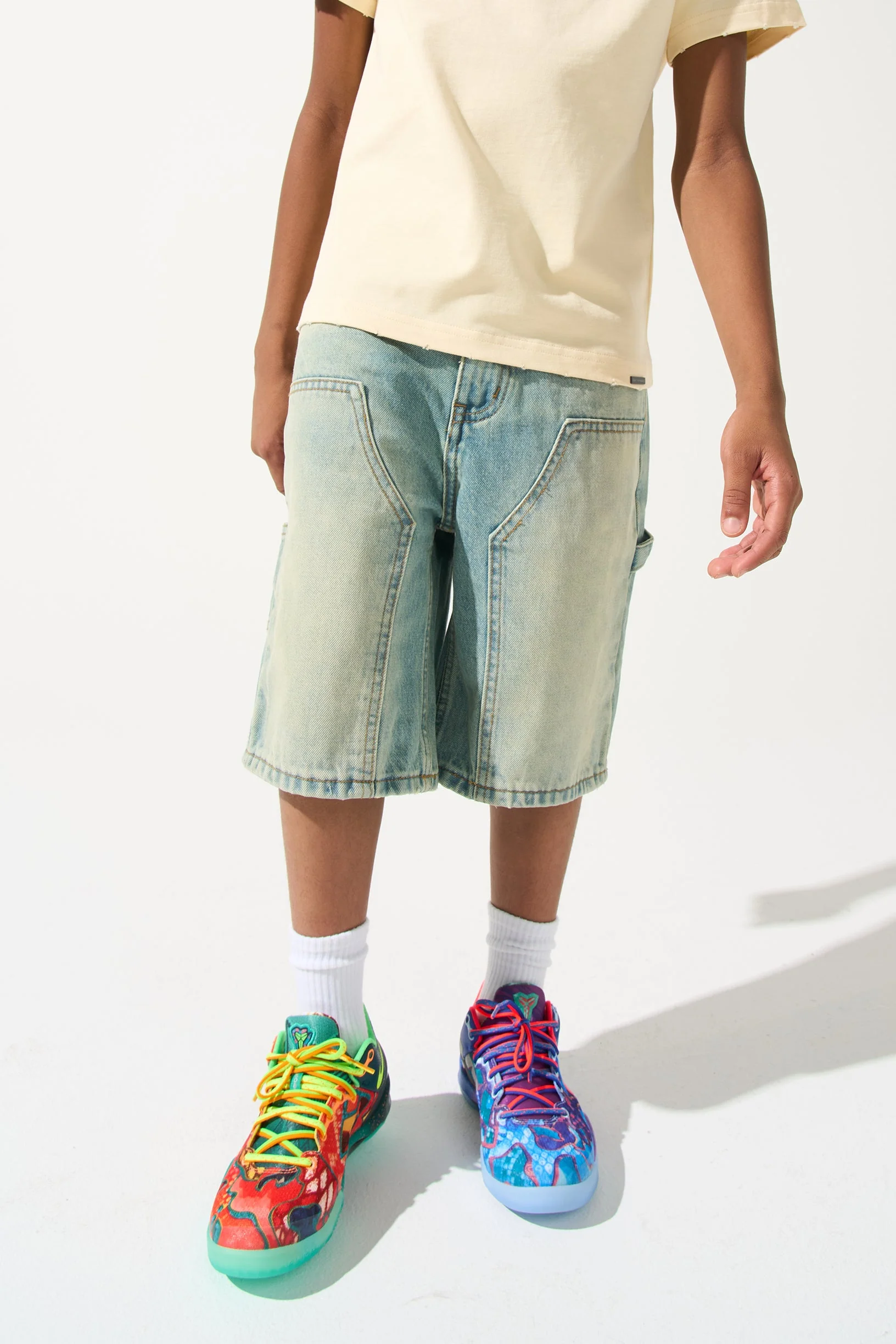 KIDS CITRUS Denim Shorts - Image 5