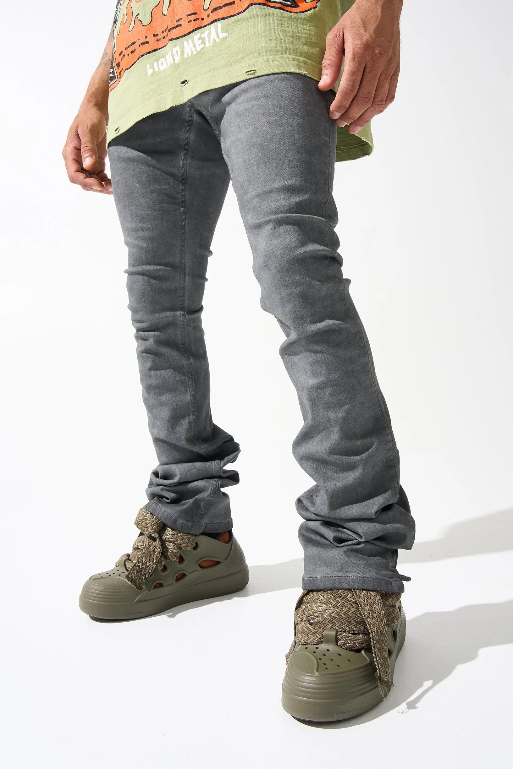"LEAD" Stacked Jeans - Image 6