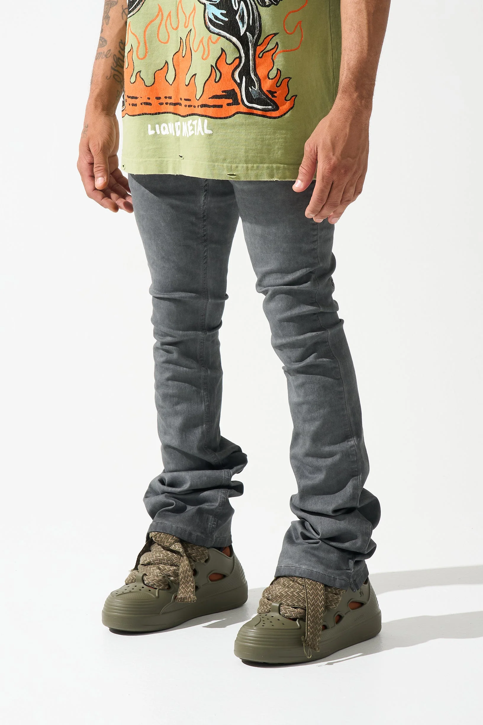 "LEAD" Stacked Jeans - Image 7