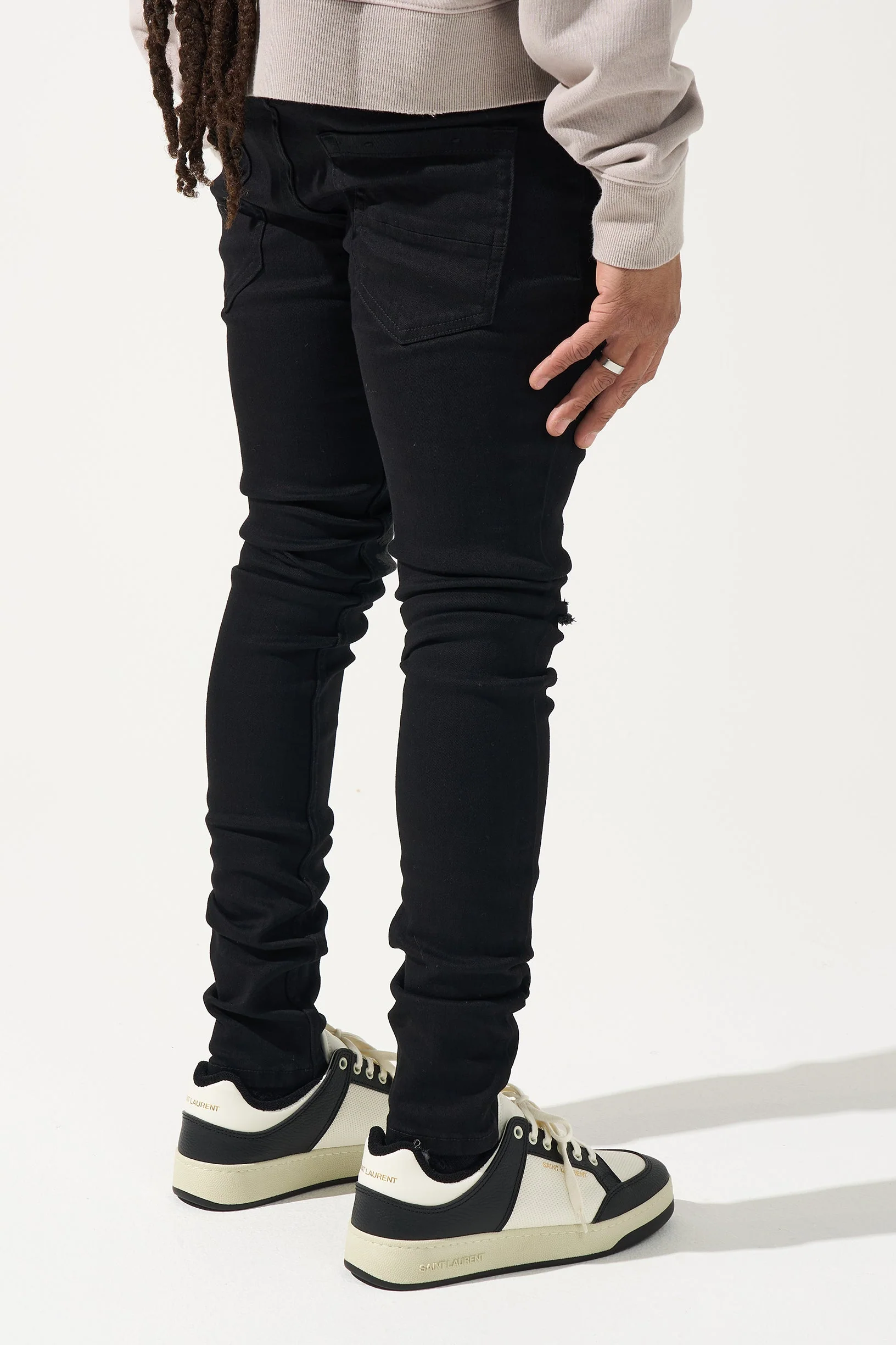 "PEACE" Black Jeans - Image 5